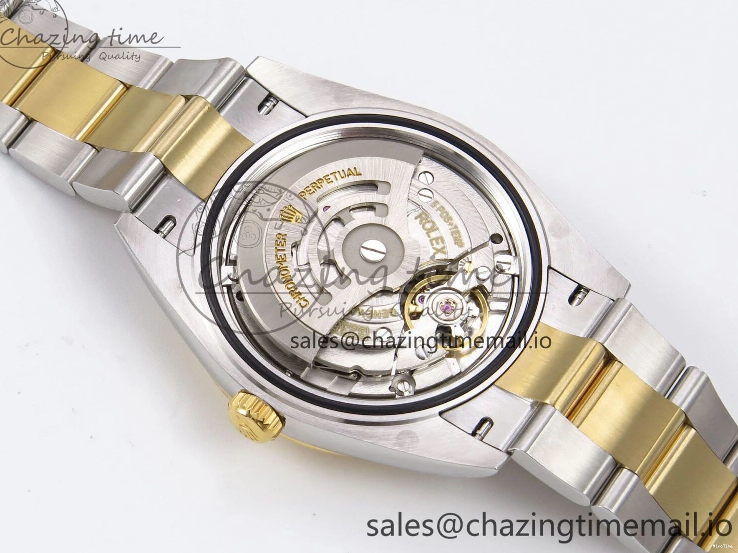 MiroTime 0514 DateJust 41 126333 EWEF Best Edition YG Diamonds Dial on SS YG Oyster Bracelet A Minimalist 973